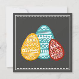 Moderne Easter Eggs Custom Greeting minimalist Feestdagenkaart