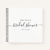 Moderne eBay Chic Script Vrijgezellenfeest Guest Notitieboek (Voorkant)