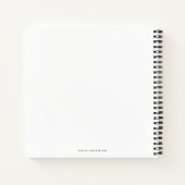 Moderne eBay Chic Script Vrijgezellenfeest Guest Notitieboek (Achterkant)