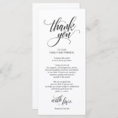 Moderne eBay-instelling voor zwarte plaatsen Harte Programmakaart (Voorkant / Achterkant)