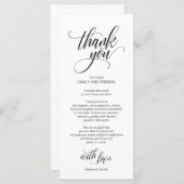 Moderne eBay-instelling voor zwarte plaatsen Harte Programmakaart (Voorkant / Achterkant)