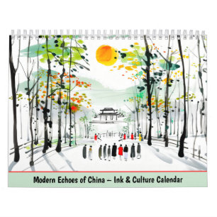 Moderne echo's van China – Inkt- en cultuurkalende Kalender