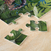 Moderne Eclectische Luipaard Jungle Puzzel 110 stu (Zijkant)