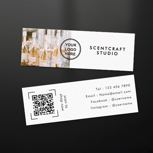 Moderne Ecommerce Webshop QR Code  Mini Visitekaartje