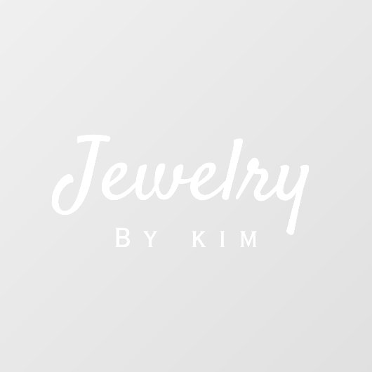 Moderne edelmerkjuwelen raamsticker (Vel)