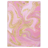 Moderne edelroze goudkleurige naam - Klembord (Achterkant)