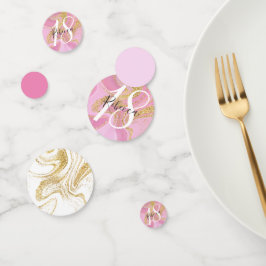 Moderne edelroze goudmarmer confetti