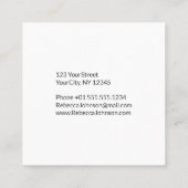 Moderne edelroze goudmarmer - Visitekaartje (Achterkant)