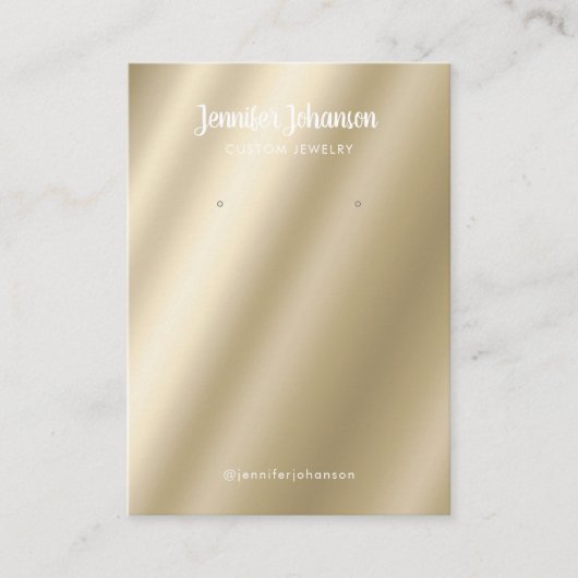 Moderne edelstenen voor metalen sieraden visitekaartje (Voorkant)