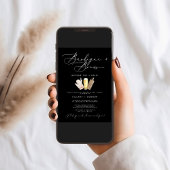 Moderne Edgy Zijn & Haar Kalligrafie BBQ & Brews Kaart