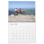 Moderne Editable Name Jaar Aangepaste foto Kalender (Jan 2027)