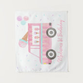 Moderne editie van Birthday-draagtas van Ice Cream Wandkleed (Voorkant)