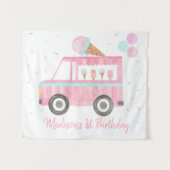 Moderne editie van Birthday-draagtas van Ice Cream Wandkleed (Voorkant (horizontaal))