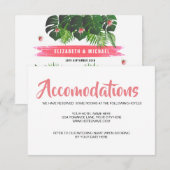 Moderne editie van het Tropical Wedding Music Fest Save The Date (Voorkant / Achterkant)