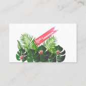 Moderne editie van het Tropical Wedding Music Fest Visitekaartje (Achterkant)