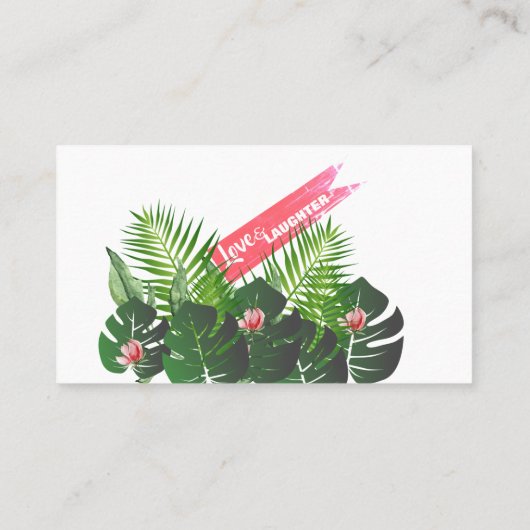 Moderne editie van het Tropical Wedding Music Fest Visitekaartje (Achterkant)