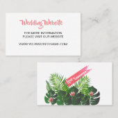 Moderne editie van het Tropical Wedding Music Fest Visitekaartje (Voorkant / Achterkant)