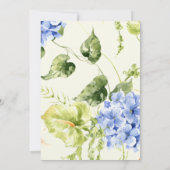 Moderne Editoriale Orchidee Anthurium Bruiloft Kaart (Achterkant)