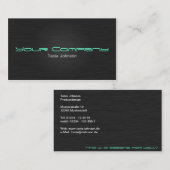 Moderne Edle Metall Visitenkarte Businesscard Visitekaartje (Voorkant / Achterkant)