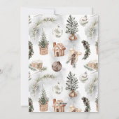 Moderne één foto familie kerst feestdagenkaart (Achterkant)