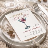 Moderne Een Tini Beetje Oudere Martini Kers Verjaa Kaart