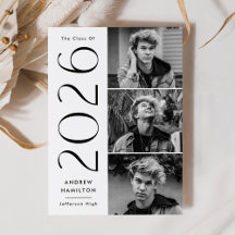 Moderne Eenvoud 3 Foto Klas van 2023 Afstuderen