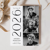 Moderne eenvoud 3 Fotoklasse van 2023 Afstuderen Aankondiging