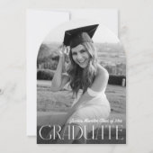 Moderne eenvoud Foto-Afstuderen Kaart (Voorkant)