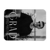 Moderne eenvoud Foto-Afstuderen Magneet (Horizontaal)