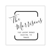 Moderne eenvoud | Gepersonaliseerde rubberen stemp Rubberstempel (Afrduk)