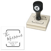 Moderne eenvoud | Gepersonaliseerde rubberen stemp Rubberstempel (Gestempeld)