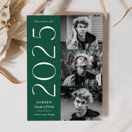 Moderne eenvoud Groen 3 Foto 2023 Afstuderen Aankondiging