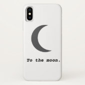 Moderne Eenvoudig aan het Moon Citaat Case-Mate iPhone Case (Achterkant)