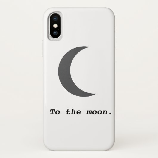 Moderne Eenvoudig aan het Moon Citaat Case-Mate iPhone Case (Achterkant)