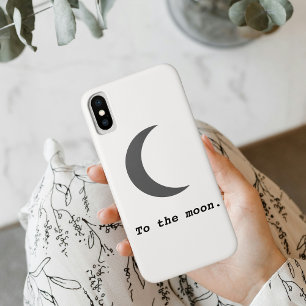 Moderne Eenvoudig aan het Moon Citaat Case-Mate iPhone Case