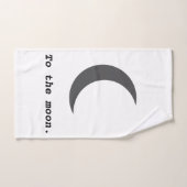 Moderne Eenvoudig aan het Moon Citaat Handdoek (Handdoek)