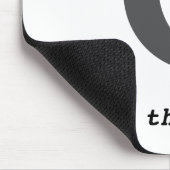 Moderne Eenvoudig aan het Moon Citaat Muismat (Hoek)