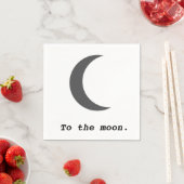 Moderne Eenvoudig aan het Moon Citaat Servet (Insitu)