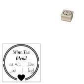 Moderne, eenvoudig aan te passen theerubberstempel rubberstempel (Gestempeld)