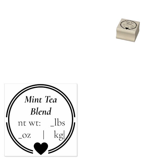 Moderne, eenvoudig aan te passen theerubberstempel rubberstempel (Gestempeld)