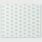 Moderne Eenvoudig feestdag Trees vrolijk kerstfees Cadeaupapier (Vlak)