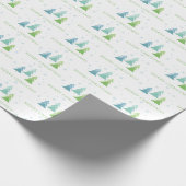 Moderne Eenvoudig feestdag Trees vrolijk kerstfees Cadeaupapier (Hoek)