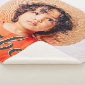 Moderne Eenvoudig Manuscript voegt Jouw naam en Fo Sherpa Deken (3/4)