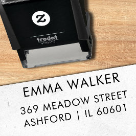 Moderne Eenvoudig Retouradres Zelfinktende Stempel