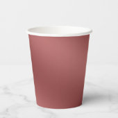 Moderne, eenvoudig Solid Red gradiënt Wave-patroon Papieren Bekers (Achterkant)