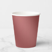 Moderne, eenvoudig Solid Red gradiënt Wave-patroon Papieren Bekers (Voorkant)