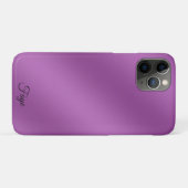 Moderne, eenvoudig stevige paarse gradiëntgolven Case-Mate iPhone case (Achterkant (horizontaal))