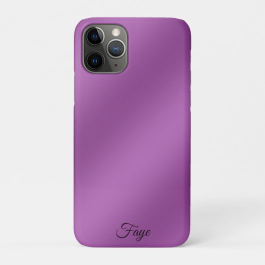 Moderne, eenvoudig stevige paarse gradiëntgolven Case-Mate iPhone case (Achterkant)