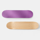 Moderne, eenvoudig stevige paarse gradiëntgolven persoonlijk skateboard (Horizontaal)