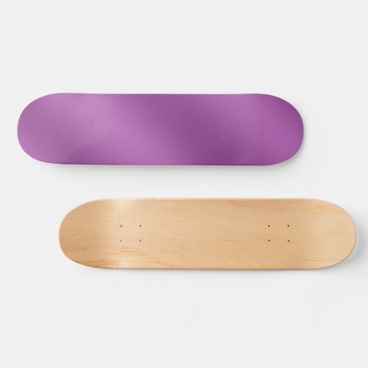 Moderne, eenvoudig stevige paarse gradiëntgolven persoonlijk skateboard (Horizontaal)